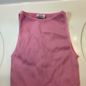 Cotton On Soft Pink Ribbed Tank Top